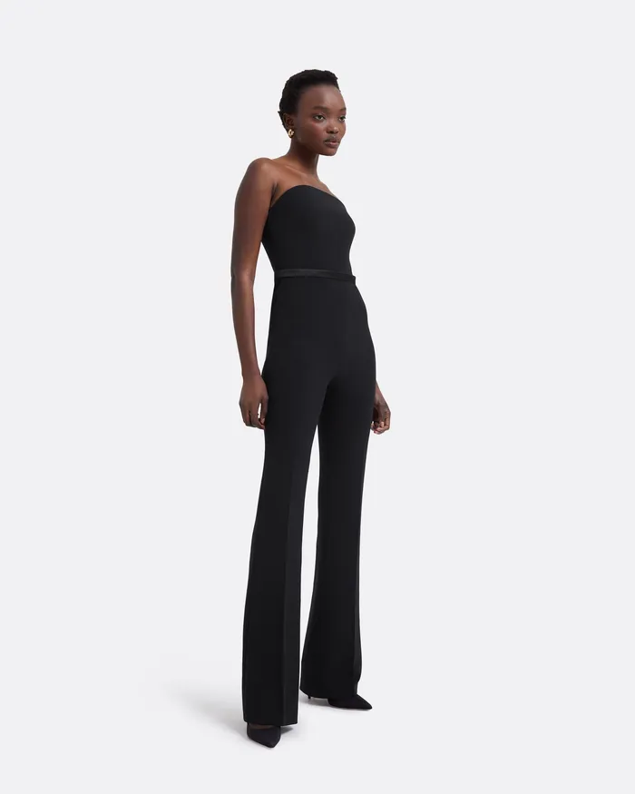 Women Jumpsuits Safiyaa Myrine Black Jumpsuit With Belt Black
