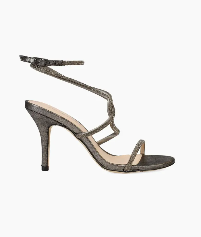 Women Kaleah High Heel 8211 Pewter Pelle Moda High Heels