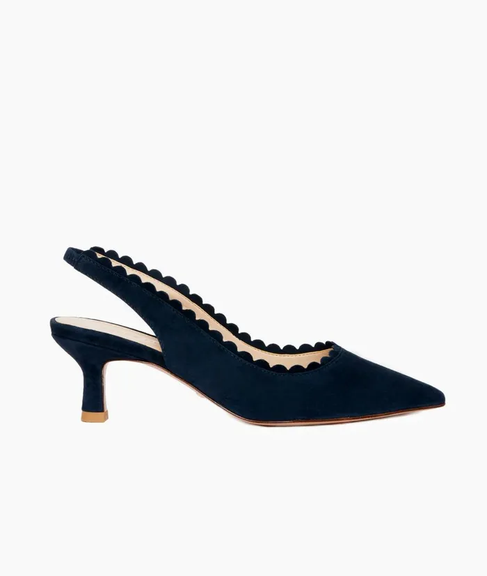 Women Kelsa Low Heel 8211 Midnight Pelle Moda Low Heels