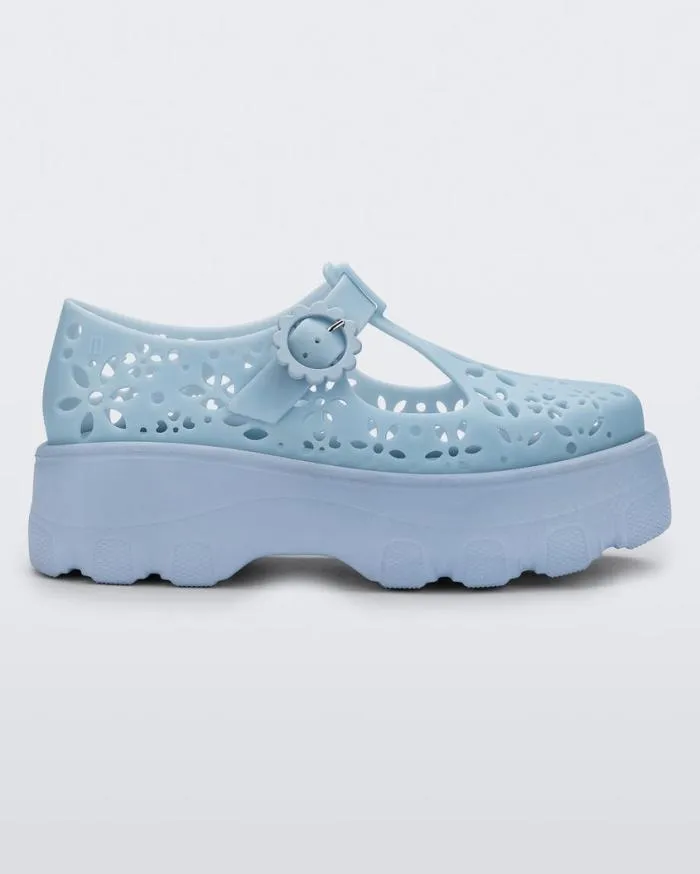 Women Kick Off Lace Blue Melissa Platforms
