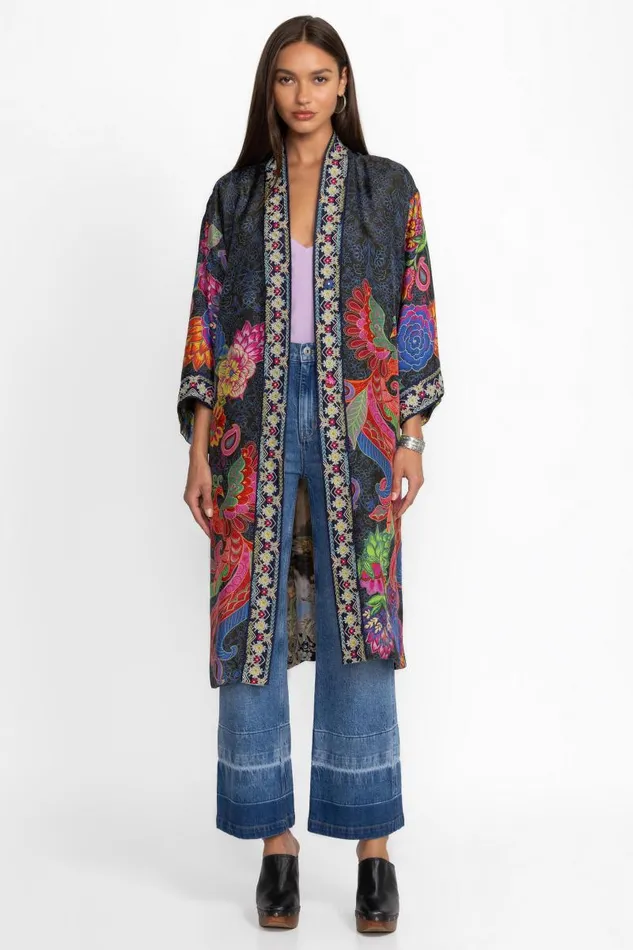 Women Kimonos Johnny Was ELIZA KIMONO Lona Scarf Print Women Kimonos Johnny Was ELIZA KIMONO Lona Scarf Print