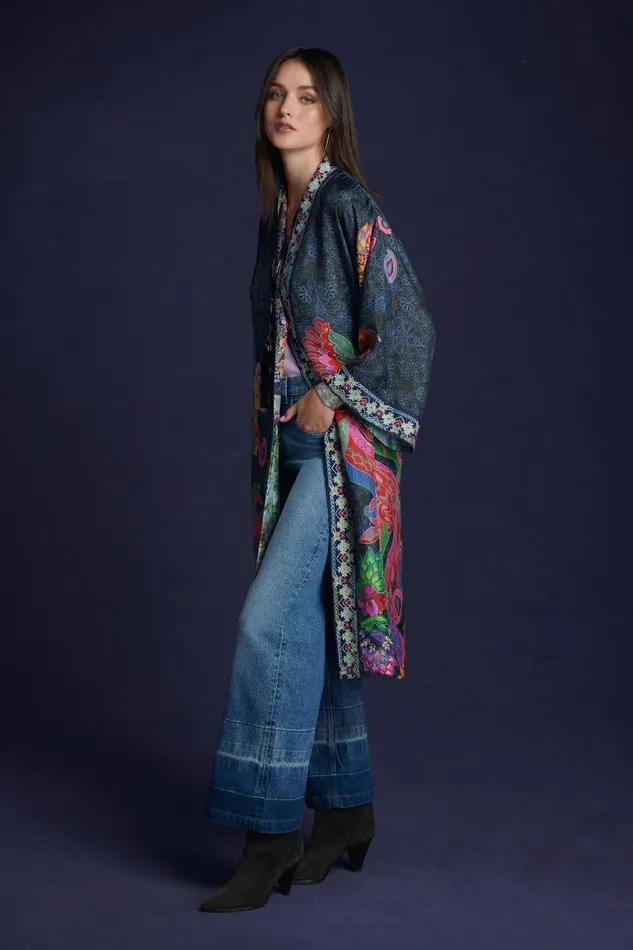 Women Kimonos Johnny Was ELIZA KIMONO Lona Scarf Print Women Kimonos Johnny Was ELIZA KIMONO Lona Scarf Print