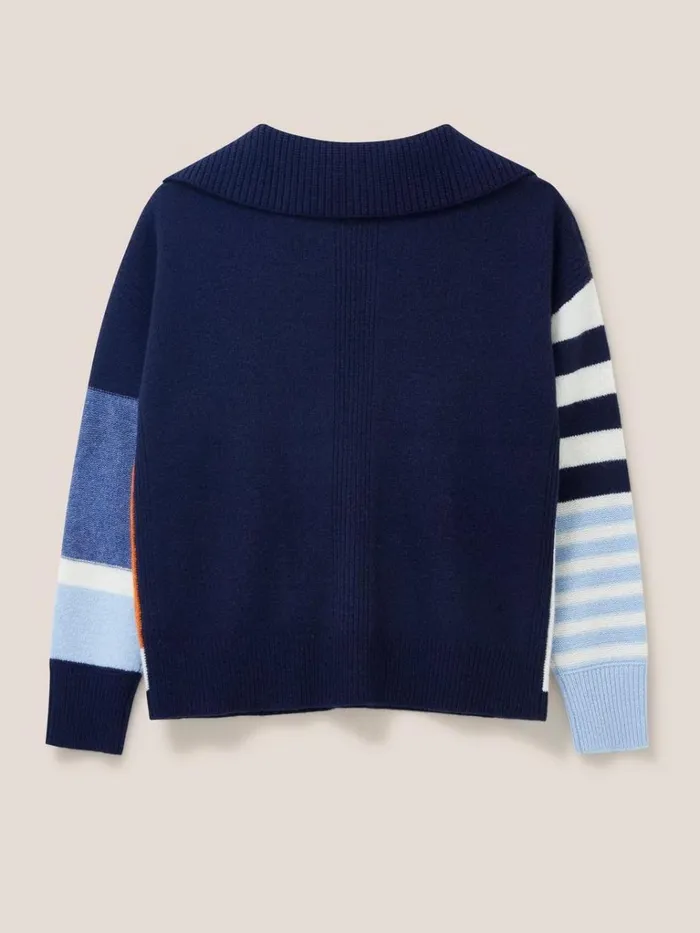 Women KNITWEAR White Stuff COLOURBLOCK COLLAR JUMPER Ivory Multi Women KNITWEAR White Stuff COLOURBLOCK COLLAR JUMPER Ivory Multi