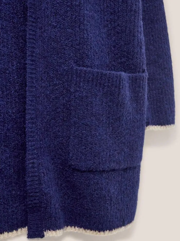 Women KNITWEAR White Stuff ERICA LONGLINE CARDI Dark Navy Women KNITWEAR White Stuff ERICA LONGLINE CARDI Dark Navy