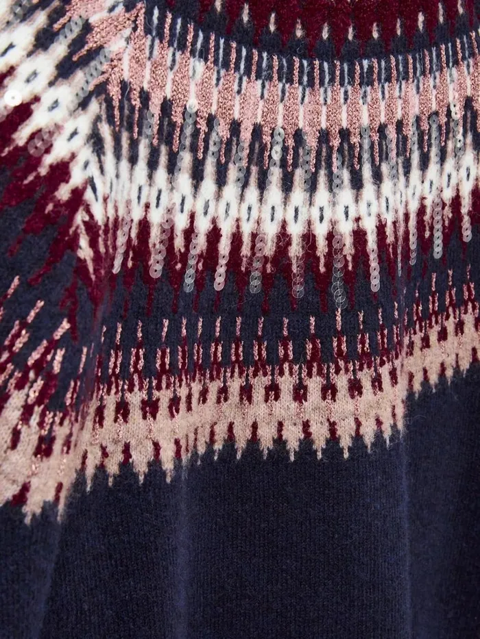 Women KNITWEAR White Stuff FRANKIE FAIRISLE JUMPER Dark Navy Women KNITWEAR White Stuff FRANKIE FAIRISLE JUMPER Dark Navy