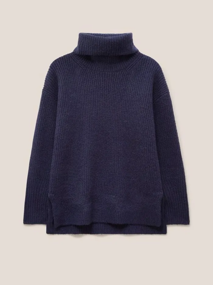 Women KNITWEAR White Stuff LOVELY RIB JUMPER French Navy Women KNITWEAR White Stuff LOVELY RIB JUMPER French Navy