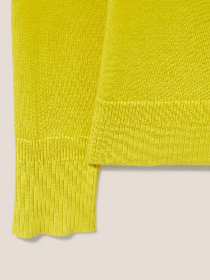 Women KNITWEAR White Stuff Lulu Crew Neck Cardigan Light Chartreuse Women KNITWEAR White Stuff Lulu Crew Neck Cardigan Light Chartreuse