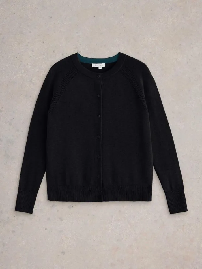 Women KNITWEAR White Stuff Lulu Knitted Cardi Pure Black Women KNITWEAR White Stuff Lulu Knitted Cardi Pure Black