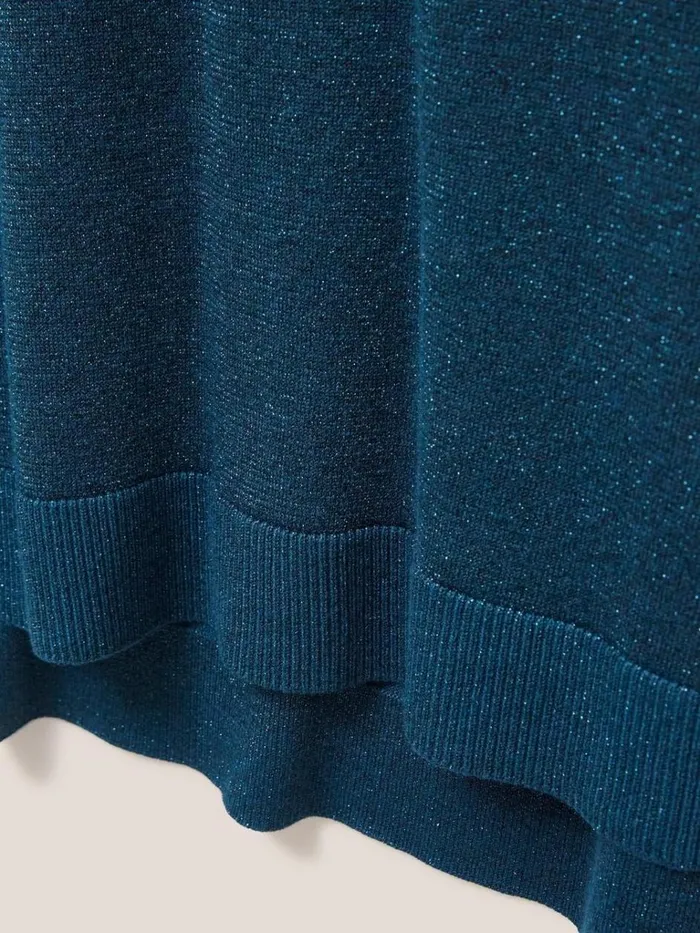 Women KNITWEAR White Stuff NIGHT SKY V NECK JUMPER Mid Teal Women KNITWEAR White Stuff NIGHT SKY V NECK JUMPER Mid Teal