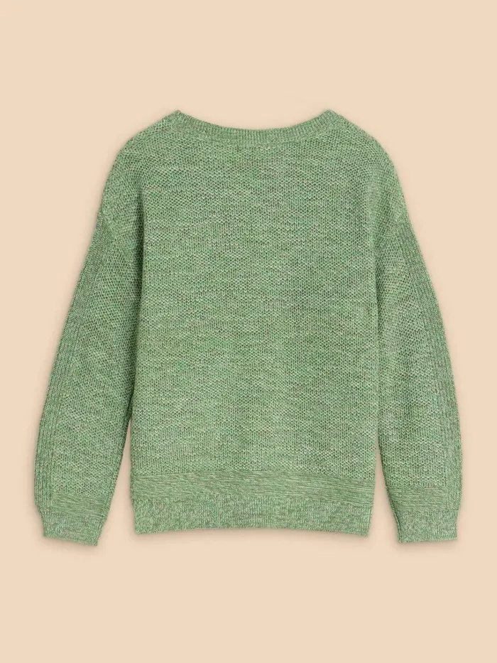 Women KNITWEAR White Stuff NORTHBANK CREW NECK JUMPER Mid Green Women KNITWEAR White Stuff NORTHBANK CREW NECK JUMPER Mid Green
