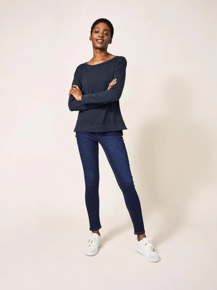 Women KNITWEAR White Stuff Olivia Jumper French Navy