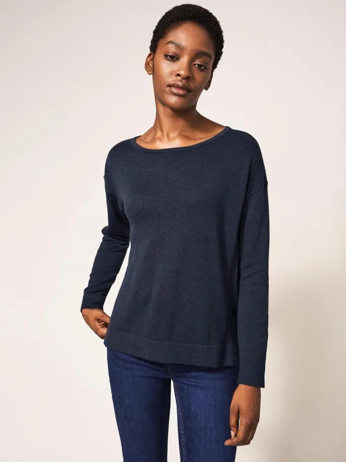Women KNITWEAR White Stuff Olivia Jumper French Navy Women KNITWEAR White Stuff Olivia Jumper French Navy