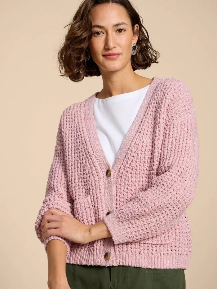 Women KNITWEAR White Stuff SESSI CARDI Dusty Pink Women KNITWEAR White Stuff SESSI CARDI Dusty Pink