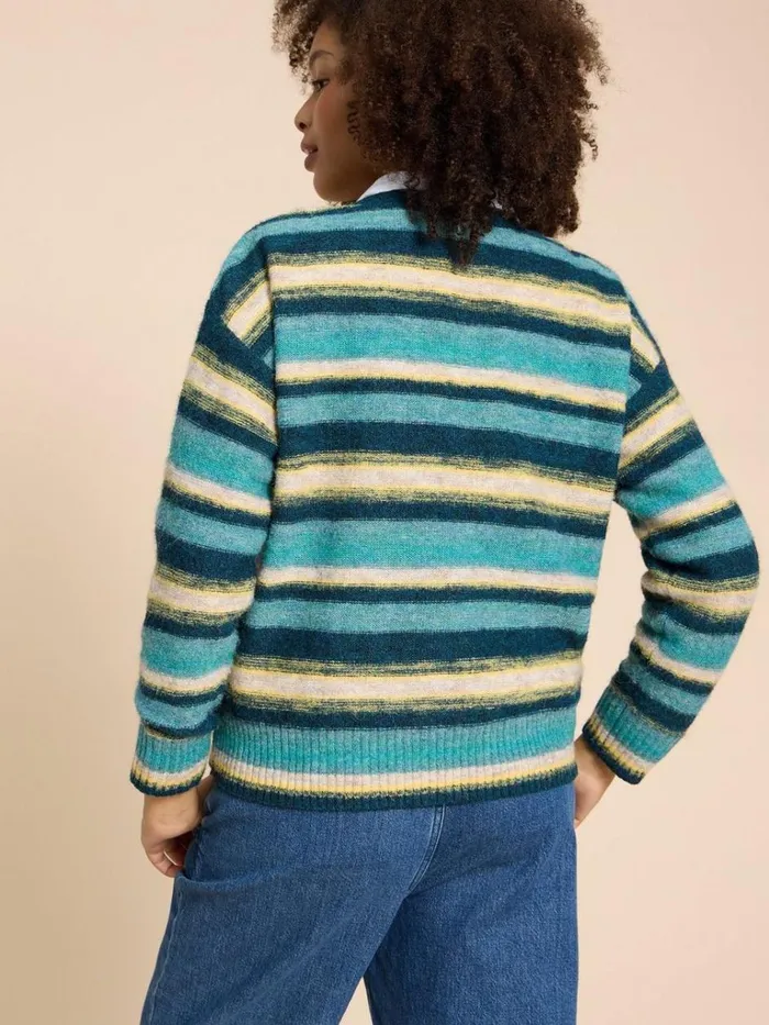 Women KNITWEAR White Stuff SICILY JUMPER Blue Multi Women KNITWEAR White Stuff SICILY JUMPER Blue Multi