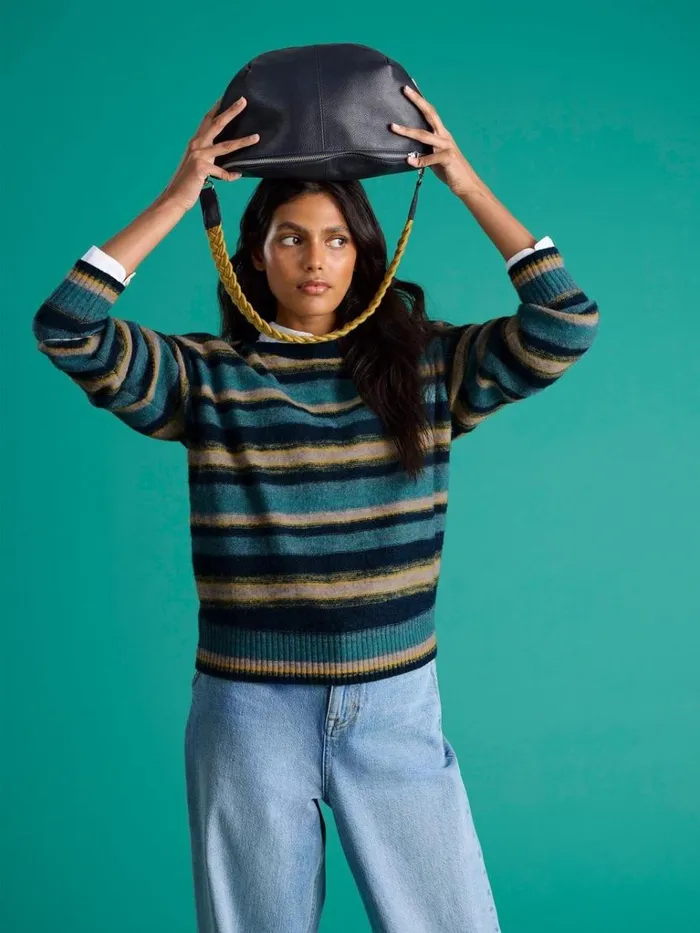 Women KNITWEAR White Stuff SICILY JUMPER Blue Multi Women KNITWEAR White Stuff SICILY JUMPER Blue Multi