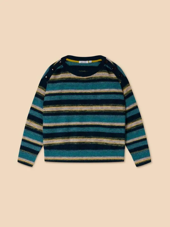 Women KNITWEAR White Stuff SICILY JUMPER Blue Multi Women KNITWEAR White Stuff SICILY JUMPER Blue Multi