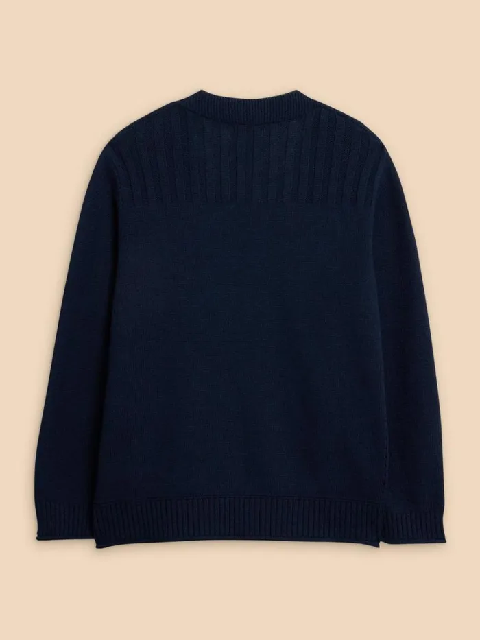 Women KNITWEAR White Stuff TULA CARDI French Navy Women KNITWEAR White Stuff TULA CARDI French Navy