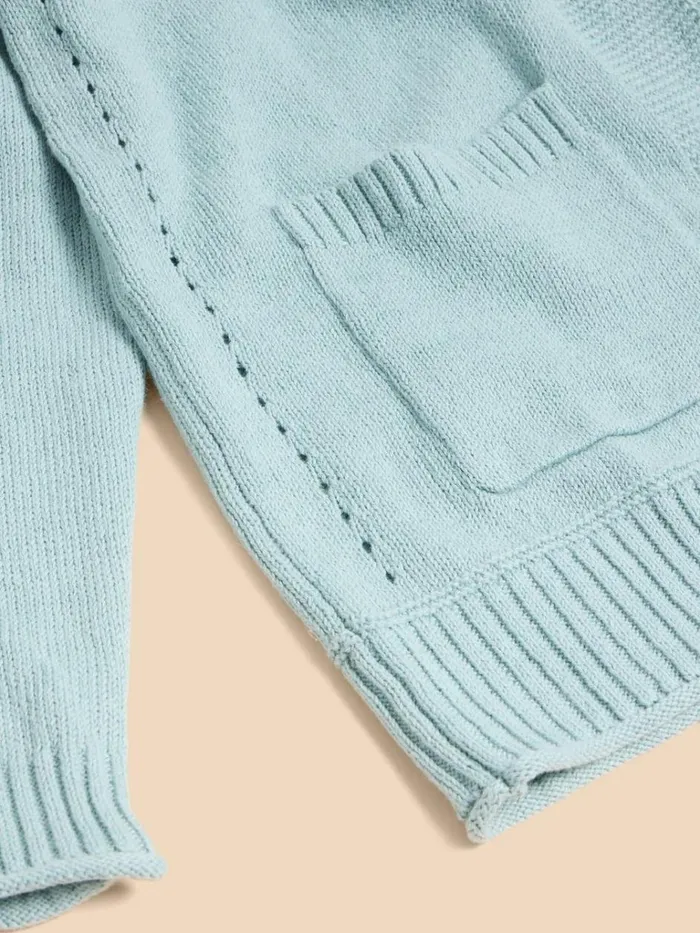 Women KNITWEAR White Stuff TULA CARDI Light Teal Women KNITWEAR White Stuff TULA CARDI Light Teal