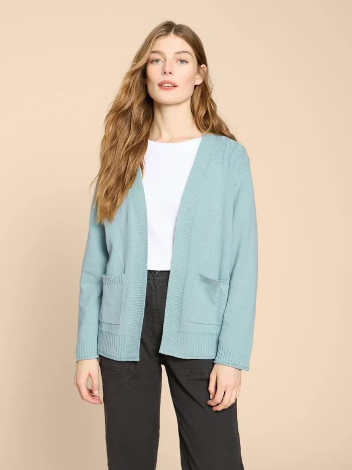 Women KNITWEAR White Stuff TULA CARDI Light Teal Women KNITWEAR White Stuff TULA CARDI Light Teal