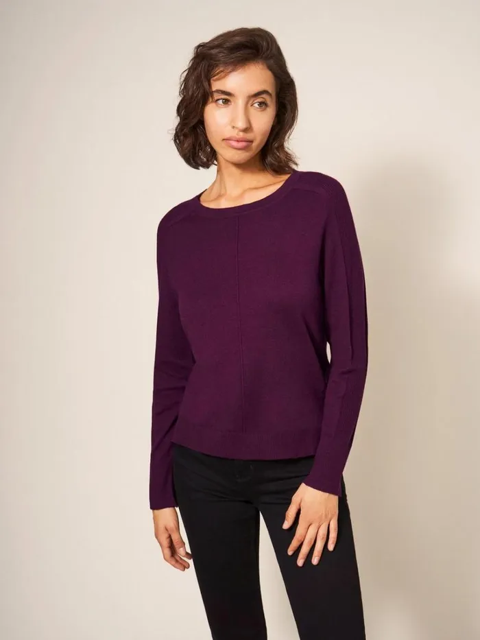Women KNITWEAR White Stuff URBAN JUMPER Dk Plum Women KNITWEAR White Stuff URBAN JUMPER Dk Plum
