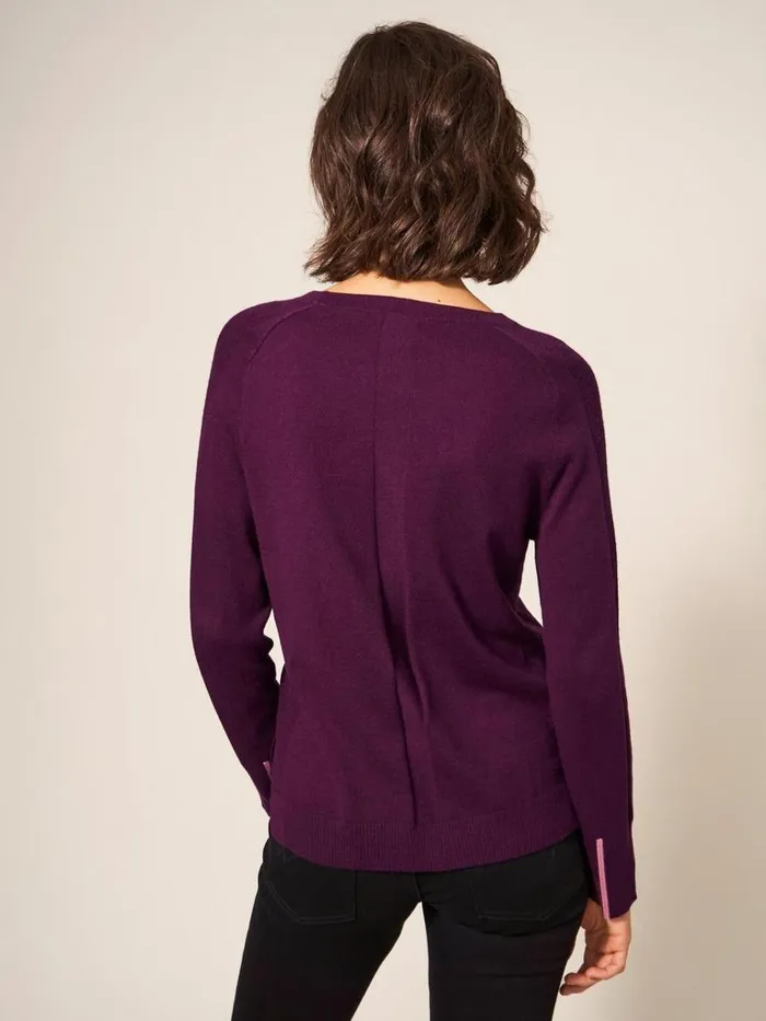Women KNITWEAR White Stuff URBAN JUMPER Dk Plum Women KNITWEAR White Stuff URBAN JUMPER Dk Plum