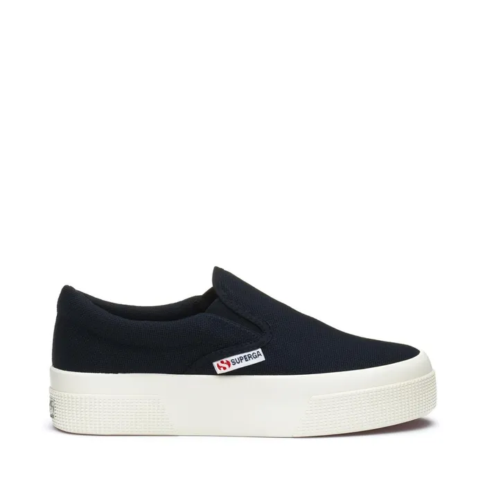 Women Lady Shoes Woman 2740 PLATFORM SLIPON Wedge NAVYFAVORIO Superga Platform