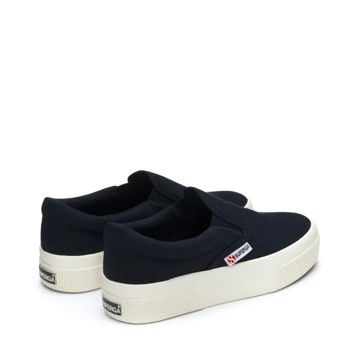 Women Lady Shoes Woman 2740 PLATFORM SLIPON Wedge NAVYFAVORIO Superga Platform