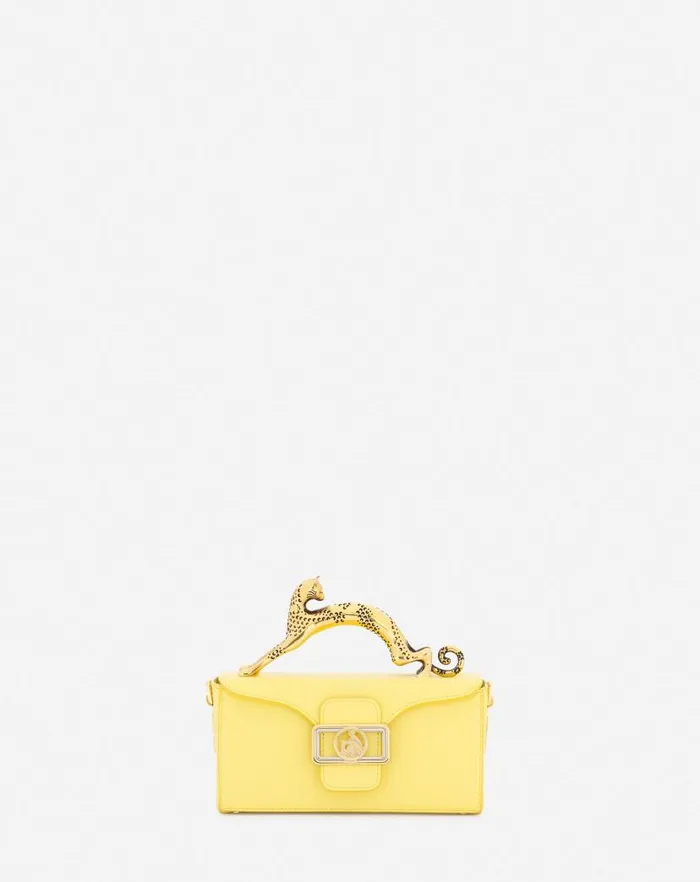 Women Lanvin Crossbody Bags and Shoulder Bags Nano Pencil Cat Leather Bag Corn