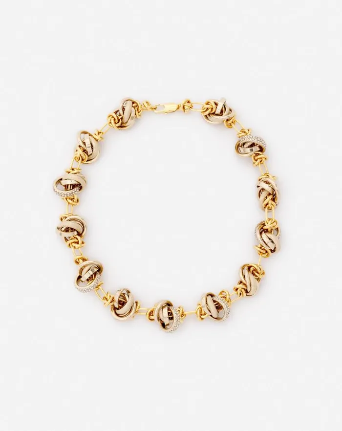 Women Lanvin Jewelry Partition By Lanvin Knot Necklace Goldcrystal
