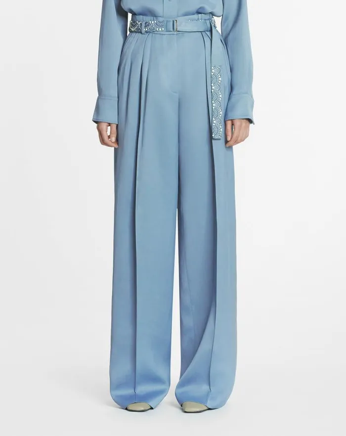 Women Lanvin Pants Embroidered Wideleg Pants Lunar Women Lanvin Pants Embroidered Wideleg Pants Lunar