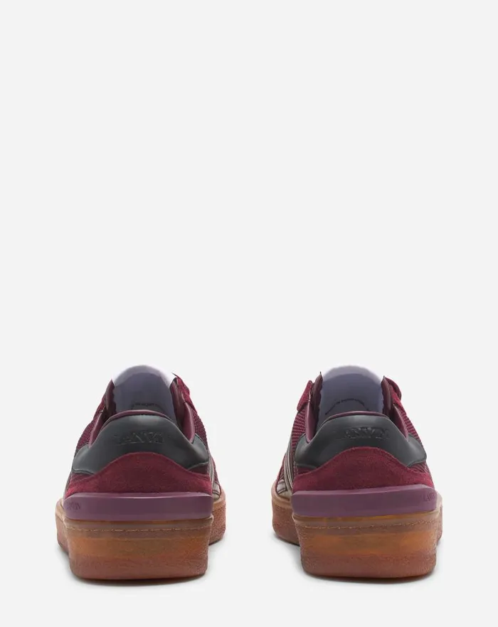 Women Lanvin Sneakers Clay Mesh Sneakers Burgundygreen Women Lanvin Sneakers Clay Mesh Sneakers Burgundygreen