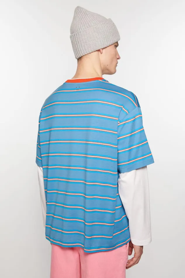 Women Layered Tshirt Sea Blue Acne Studios Tshirts