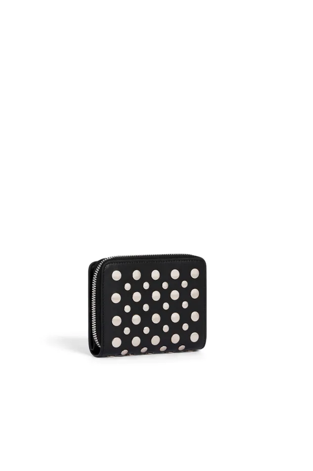 Women Leather Wallet With Studs Black Black Sonia Rykiel Cases