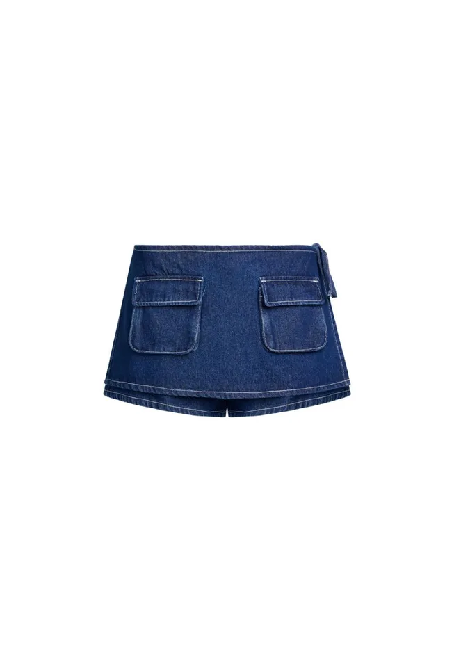 Women Lioness Fashion Bottoms COUNTRYSIDE SKORT Blue Denim