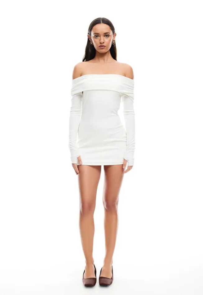 Women Lioness Fashion Dresses ISADORA MINI DRESS Porcelain