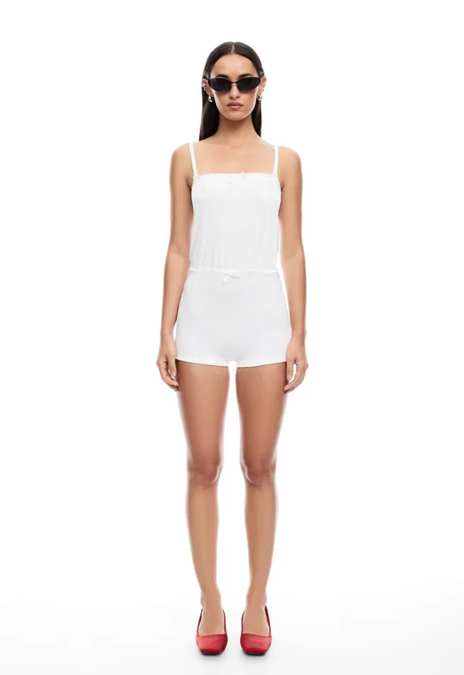 Women Lioness Fashion Dresses POOLSIDE ROMPER Ivory