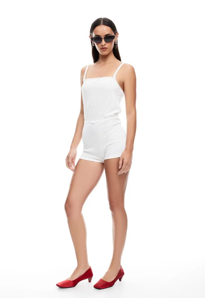 Women Lioness Fashion Dresses POOLSIDE ROMPER Ivory Women Lioness Fashion Dresses POOLSIDE ROMPER Ivory