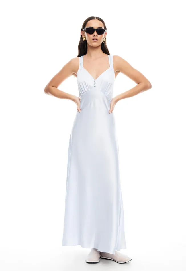 Women Lioness Fashion Dresses PRACTICAL MAGIC MAXI Pale Blue Women Lioness Fashion Dresses PRACTICAL MAGIC MAXI Pale Blue