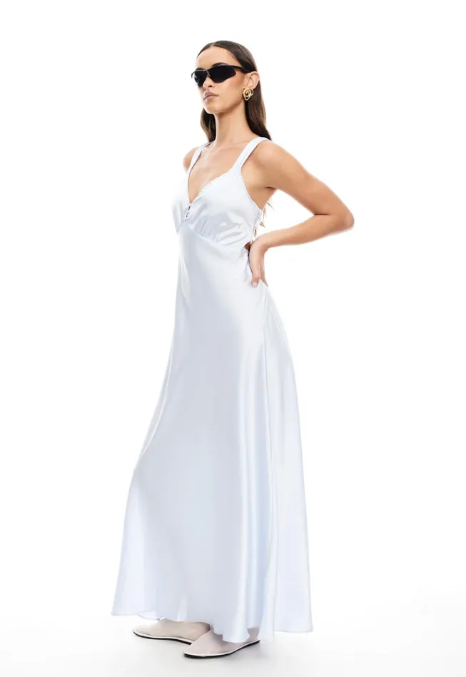 Women Lioness Fashion Dresses PRACTICAL MAGIC MAXI Pale Blue Women Lioness Fashion Dresses PRACTICAL MAGIC MAXI Pale Blue
