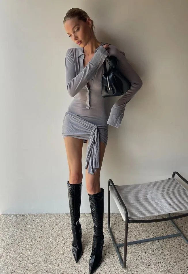 Women Lioness Fashion Dresses SOHO MINI DRESS Grey