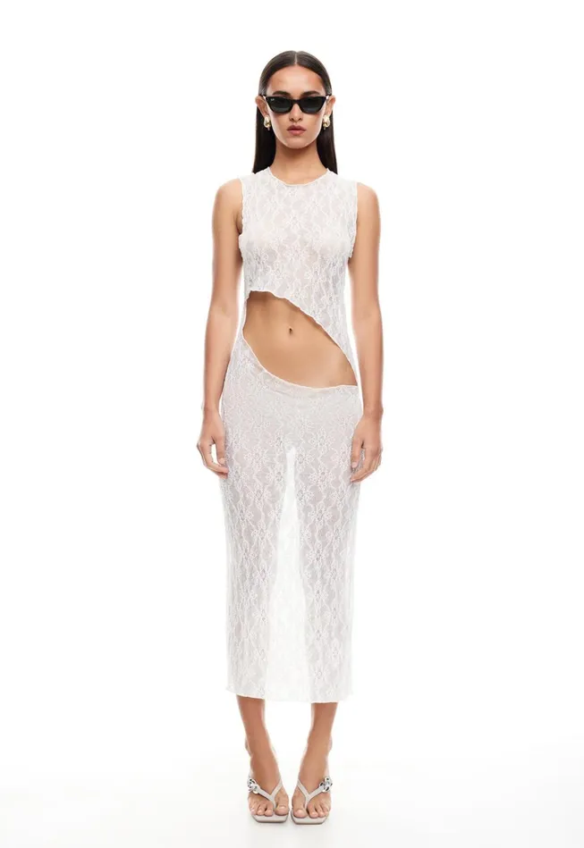 Women Lioness Fashion Dresses SPELLBINDER MAXI DRESS Porcelain