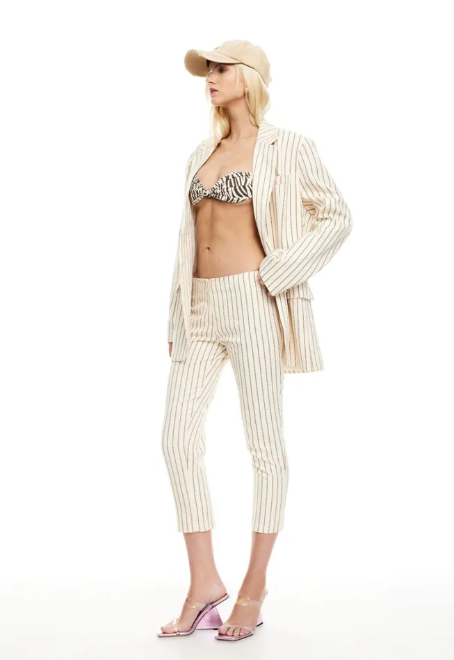 Women Lioness Fashion Sets and Coords LES DEUX BLAZER Cream Stripe Women Lioness Fashion Sets and Coords LES DEUX BLAZER Cream Stripe