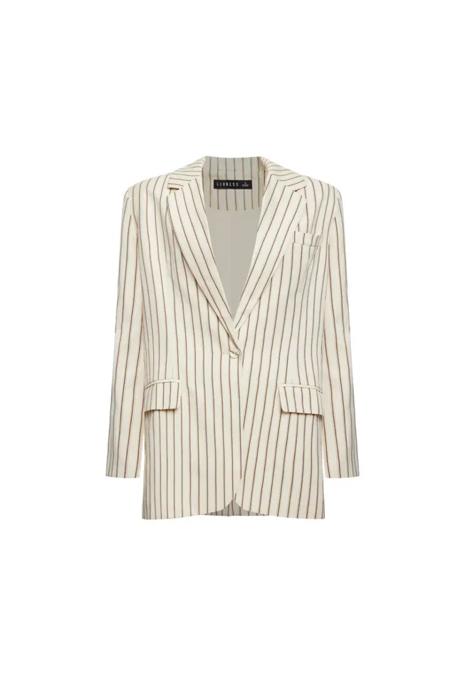 Women Lioness Fashion Sets and Coords LES DEUX BLAZER Cream Stripe Women Lioness Fashion Sets and Coords LES DEUX BLAZER Cream Stripe