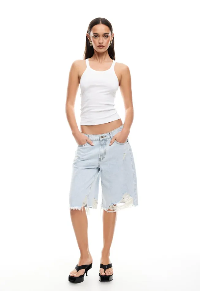 Women Lioness Fashion Shorts BANKS JORT Light Denim