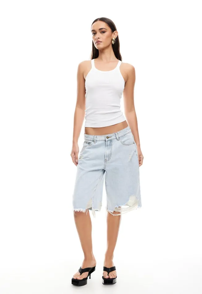 Women Lioness Fashion Shorts BANKS JORT Light Denim Women Lioness Fashion Shorts BANKS JORT Light Denim