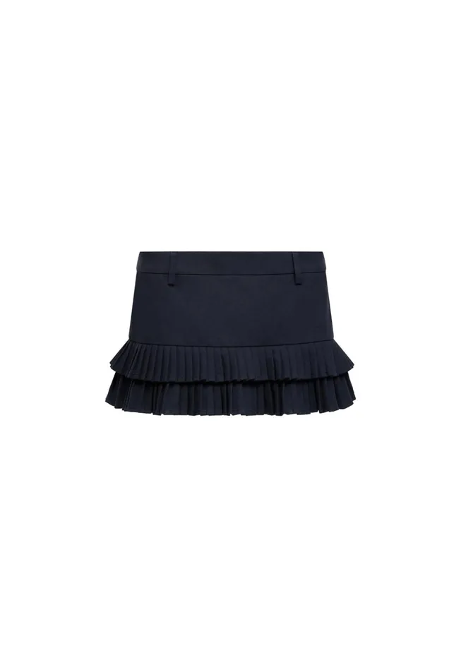 Women Lioness Fashion Shorts DOUBLE RUFFLE MINI SKORT Petrol Women Lioness Fashion Shorts DOUBLE RUFFLE MINI SKORT Petrol