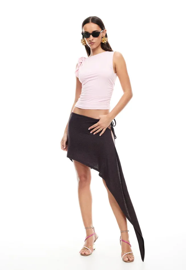 Women Lioness Fashion Skirts MOSS MIDI SKIRT Brown Women Lioness Fashion Skirts MOSS MIDI SKIRT Brown