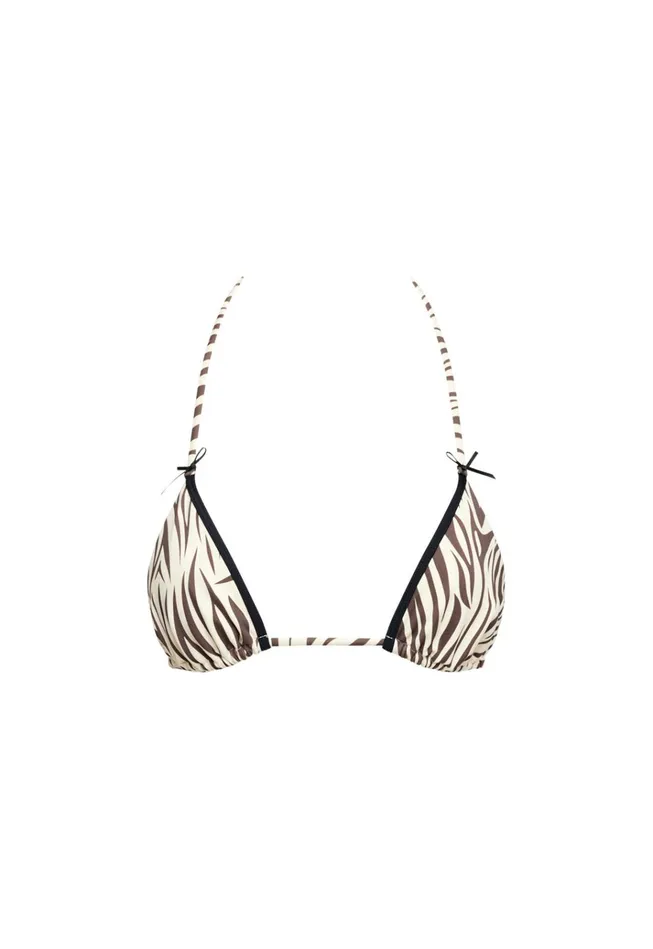 Women Lioness Fashion Swim GISELE TIE TOP Zebra