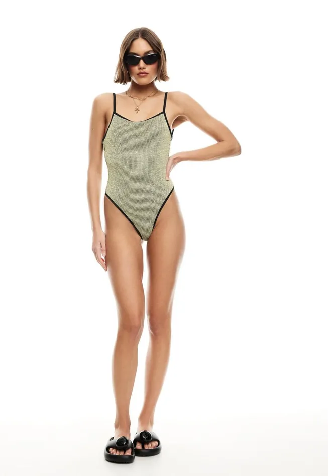 Women Lioness Fashion Swim MADEMOISELLE ONE PIECE Yellow