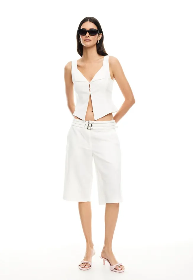 Women Lioness Fashion Tops BACKSTAGE VEST Ivory